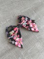 Japanese Cotton Sailor Hair Bow - French Barrette or Clip