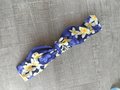 Aloha Knotted Headband: Hawaiian Floral Print, Handmade Cotton Hair Accessory