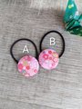 Handmade Japanese cotton hair ties, Floral hair ties,hair accessories