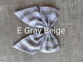 Palaka Plaid Sailor hair bow Hair accessories hair clips