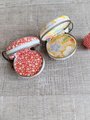 Charm with keychain,Japanese silk fabric macaron shape charm