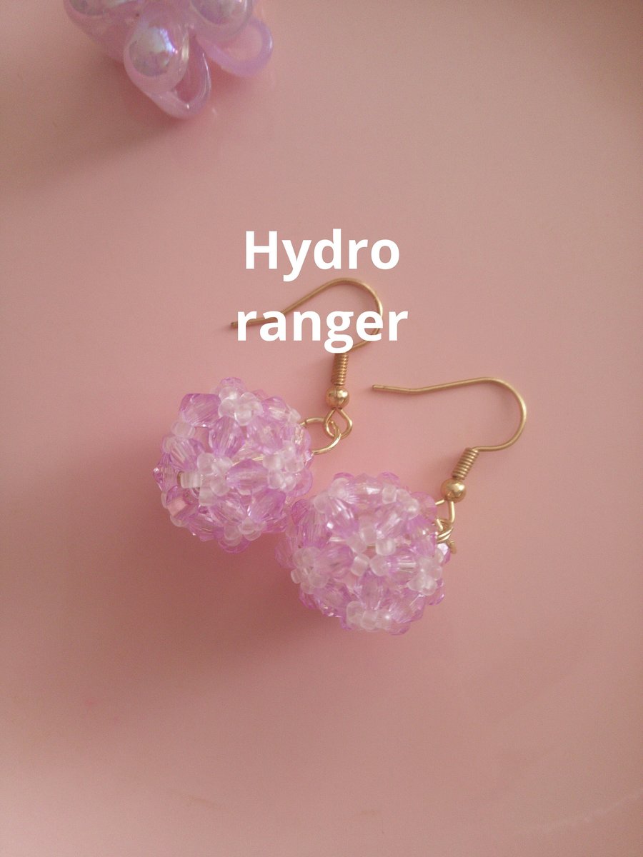 Beads earrings, round earrings, handmade earrings, beads woven earrings , dangle earrings