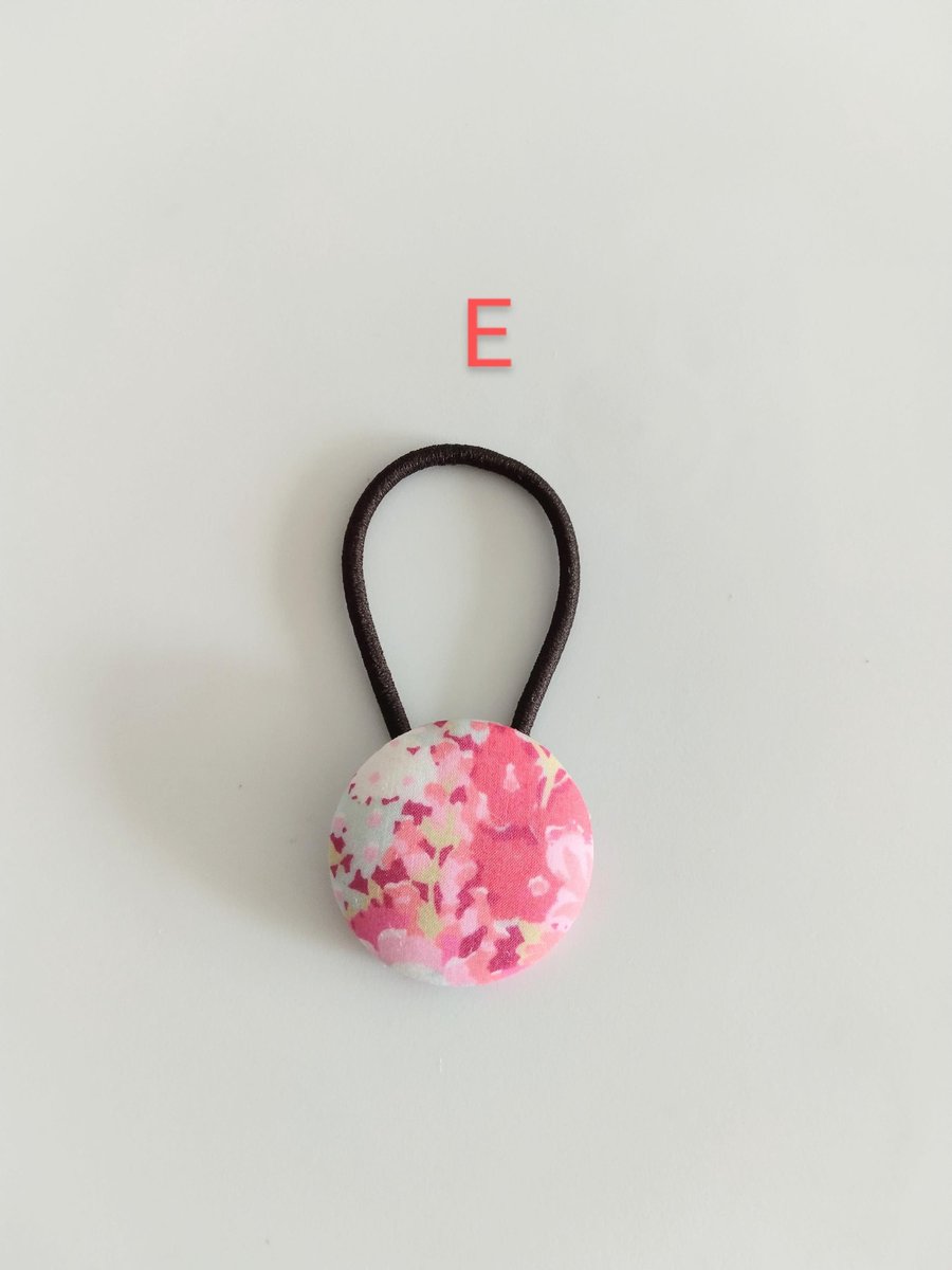 Floral button hair tie, Liberty hair ties,hair ties for adults, Kurumi hair ties, elastic,Gift for her
