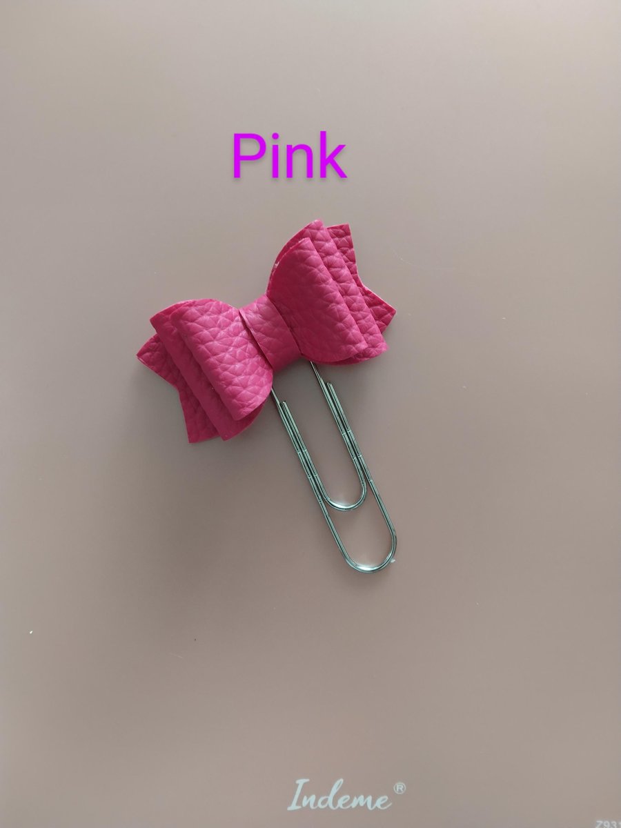 Planner paper clip,bow paper clip,book mark,solid color paper clip kawaii paper clip