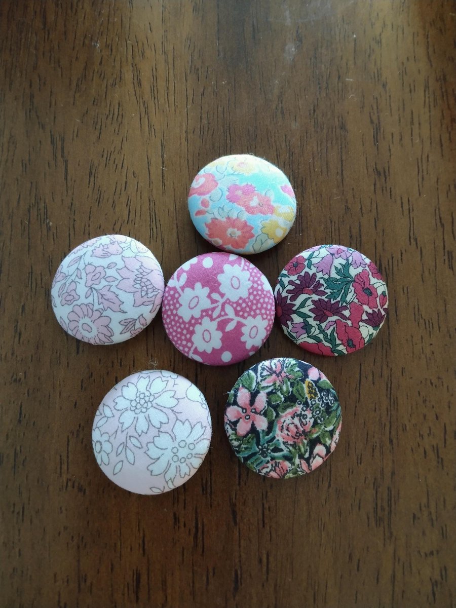 Button hair ties set of 2, Liberty hair ties, Floral hair ties, hair ties for adults,Gift for her