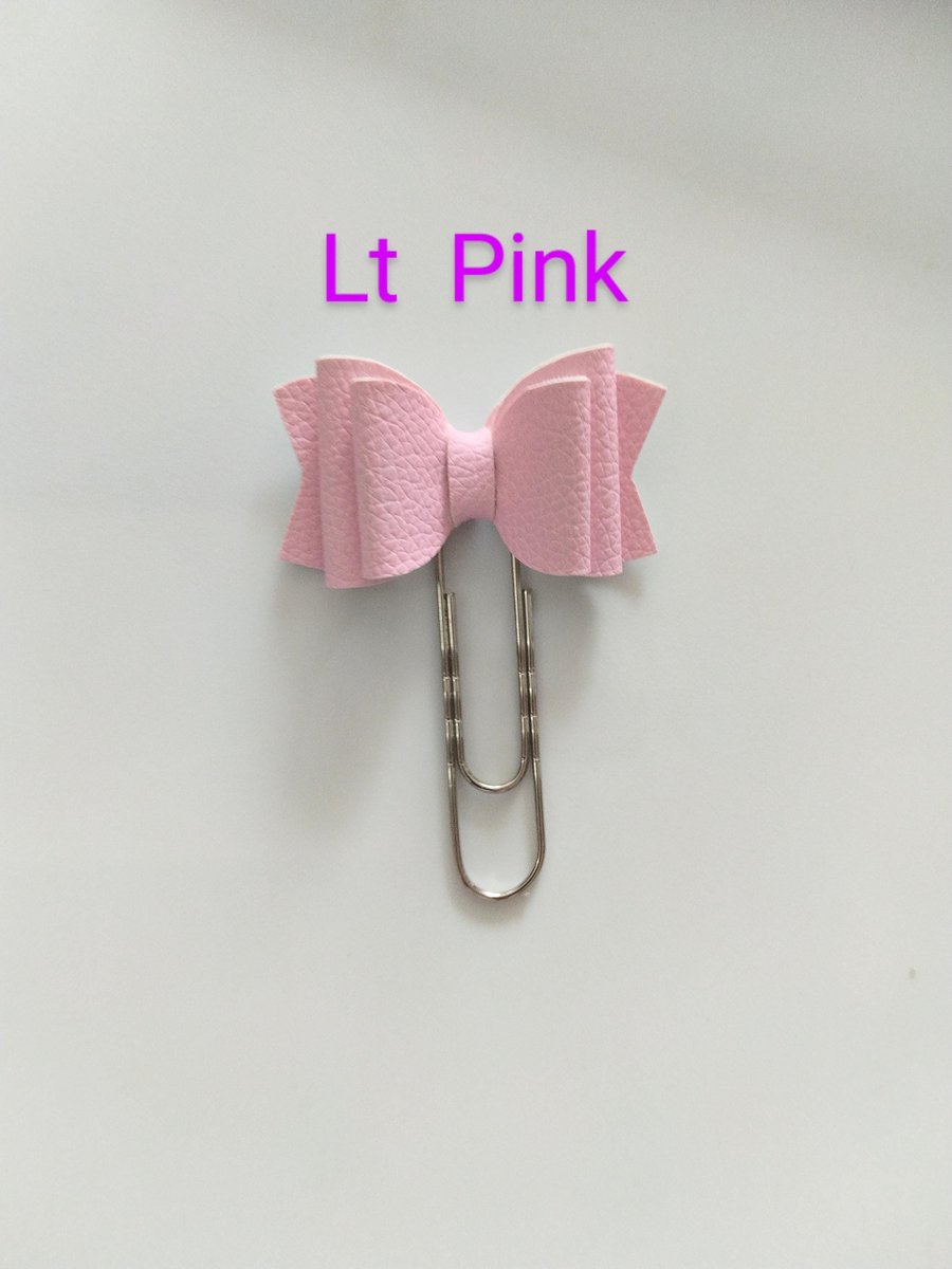 Planner paper clip,bow paper clip,book mark,solid color paper clip kawaii paper clip