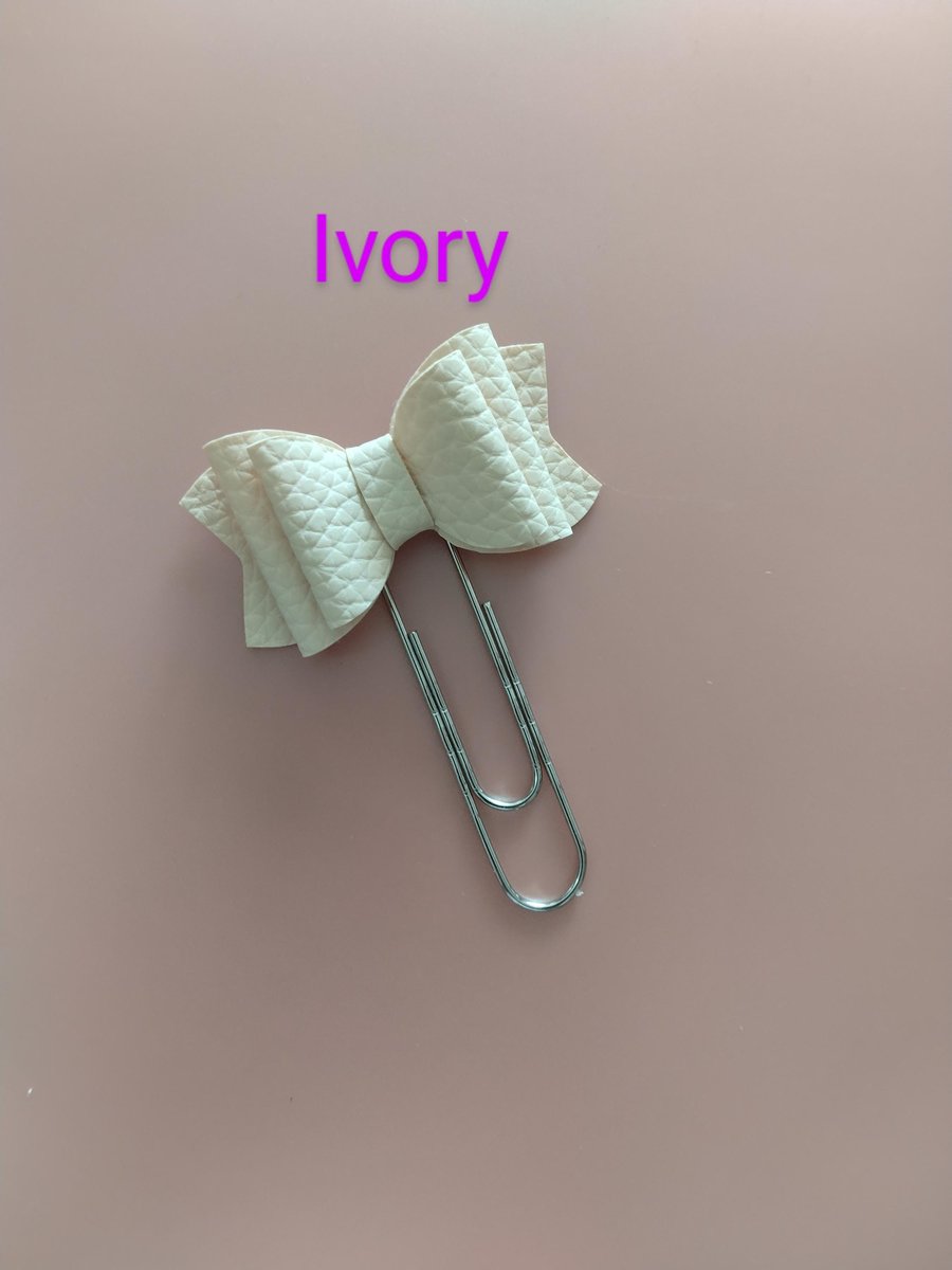Planner paper clip,bow paper clip,book mark,solid color paper clip kawaii paper clip