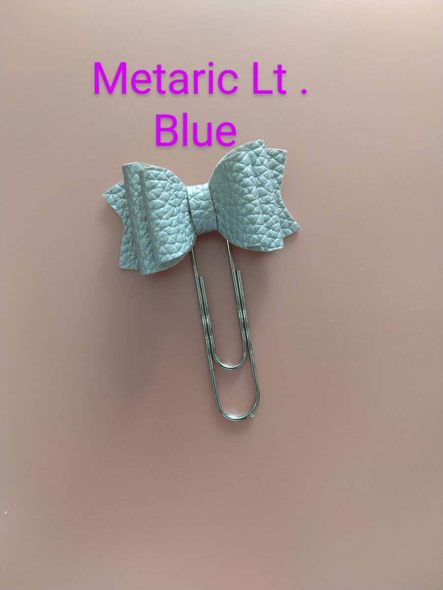 Planner paper clip,bow paper clip,book mark,solid color paper clip kawaii paper clip