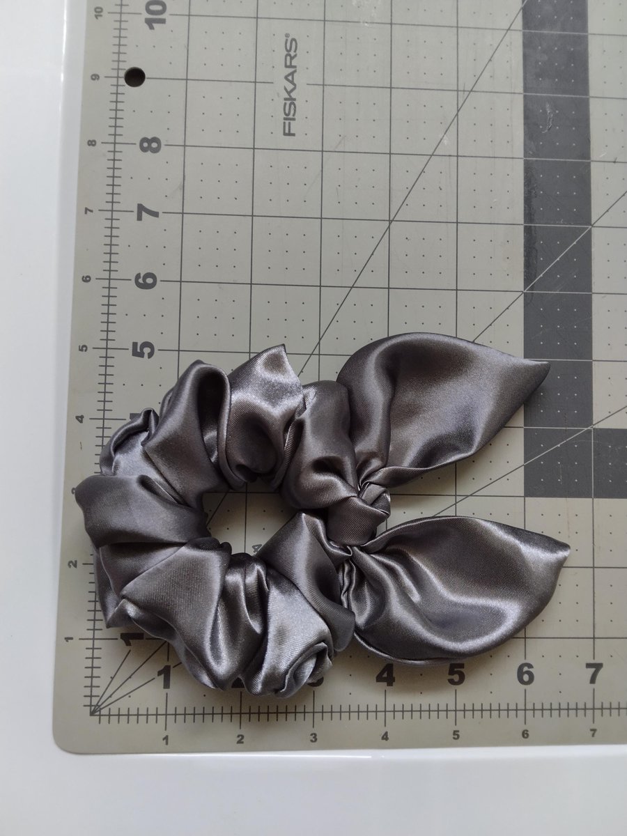 Satin scrunchie,bunny ears scrunchie,Scrunchy, elastic, Rabbit ears scrunchie,hair accessories,adult hair ties