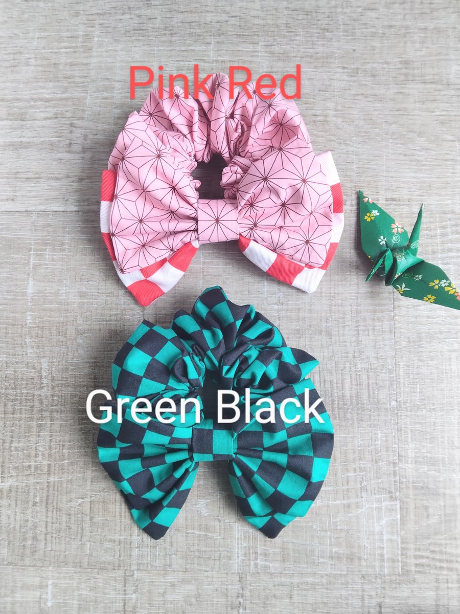 Scrunchie with bow,Bow scrunchie,scrunchy,elastic, scrunchie for Adults,Anime inspired scrunchie