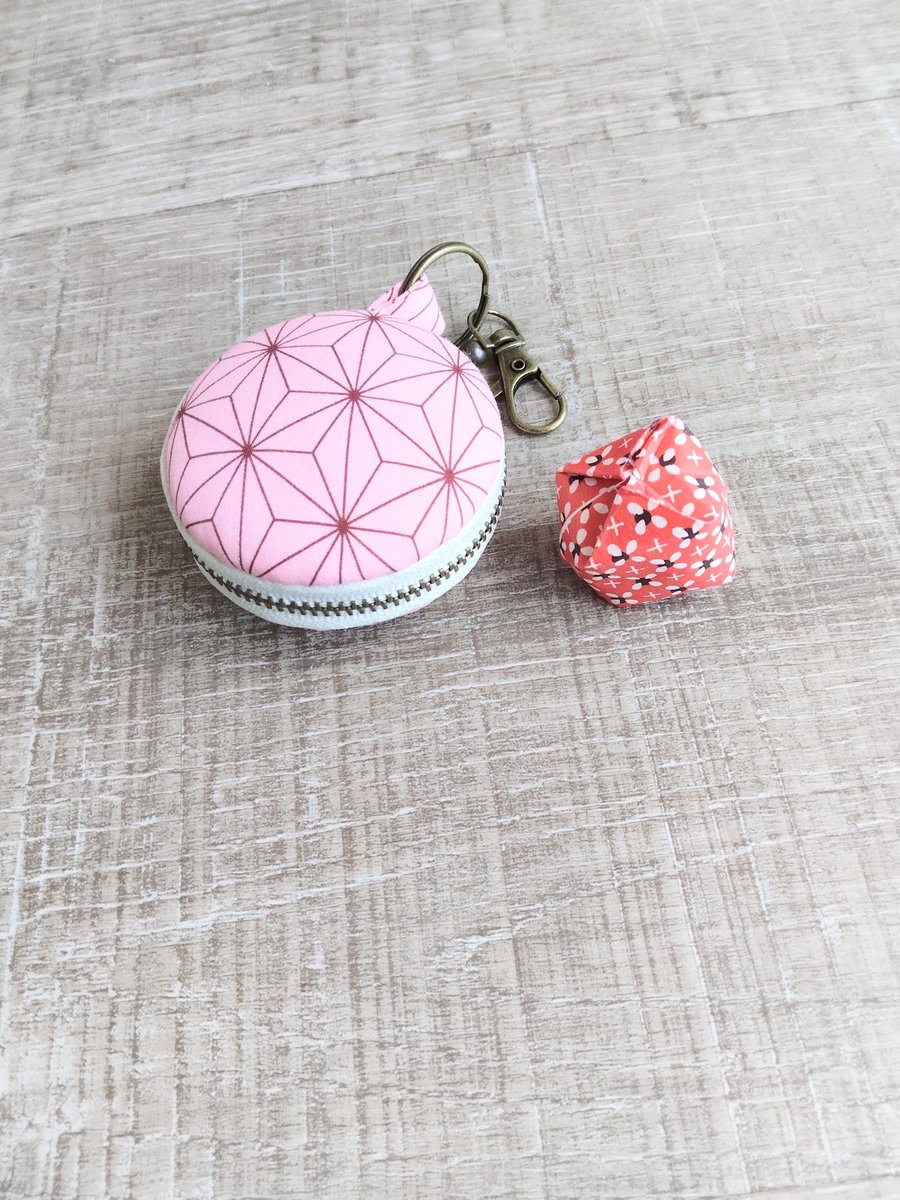 Charm with keychain,small pouch,Anime inspired charm