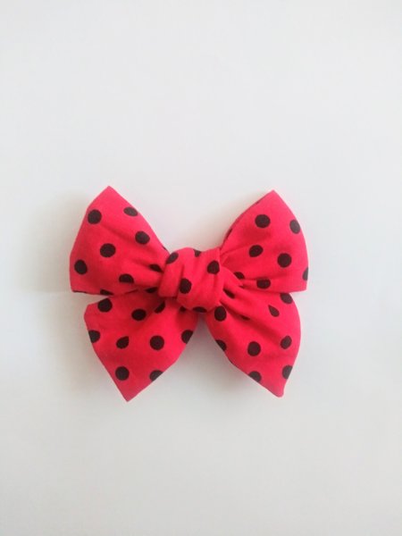 Fabric knotted hair bow,anime hair clips, children hair clip red hair clip , handmade hair accessories