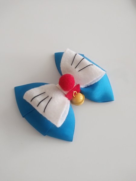 Blue Color Cat hair bow ,character bow, Anime hair bow, handmade hair accessories