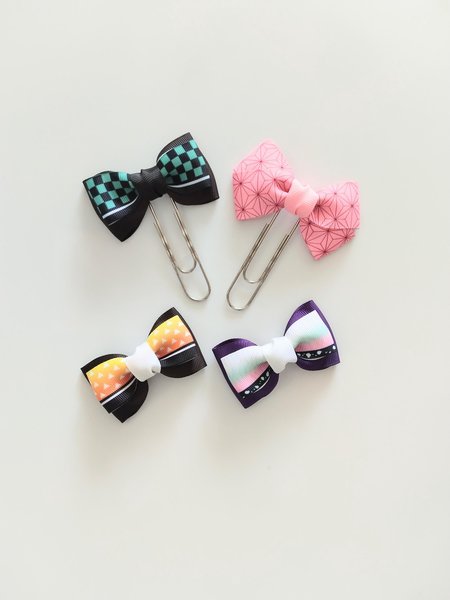 Planner paper clip,bow planner paper clip, Japanese anime,book mark