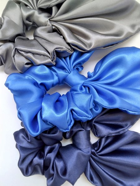 Satin Bow Scrunchie: Handmade Hair Tie - Adult & Youth
